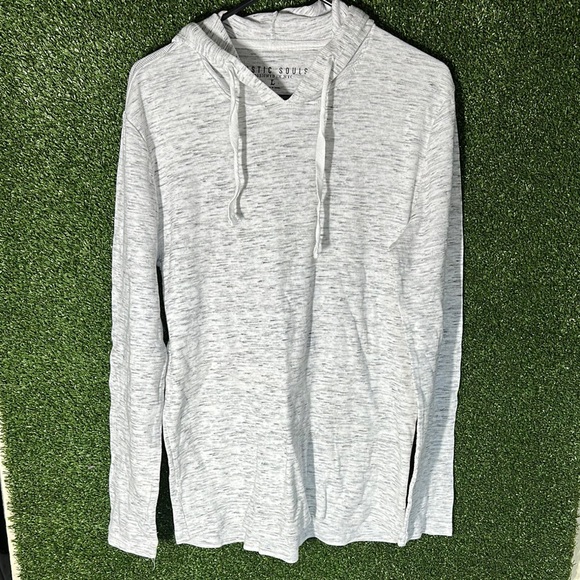 Men's Gray Lightweight Hoodie by Alternative Apparel - Picture 1 of 5